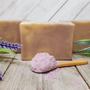 Purple Brazilian Clay & Lavender Essential Oil Goat Milk Soap 5oz