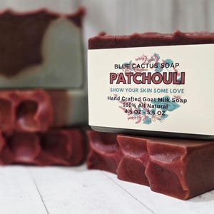 Patchouli, volledig natuurlijke zeep van geitenmelk