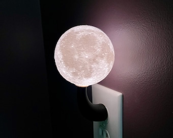 Full Moon Night Light, White or Color-Changing