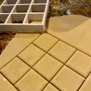 Cookie Cutter: 9 to 25 squares for Bowtie Cookies and other square cuts image 1