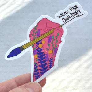 Sticker Vinyl Decal Waterproof Sticker For Water Bottle Sticker Laptop Sticker Gift For Her Gift For Him Stickers For Friends Hand Sticker