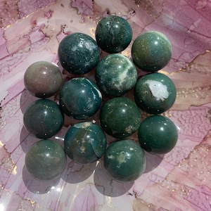 Moss Agate Mini Sphere