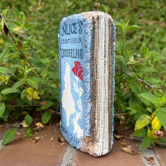 Alice's Adventures in Wonderland Garden or Mantle Brick Book - Etsy