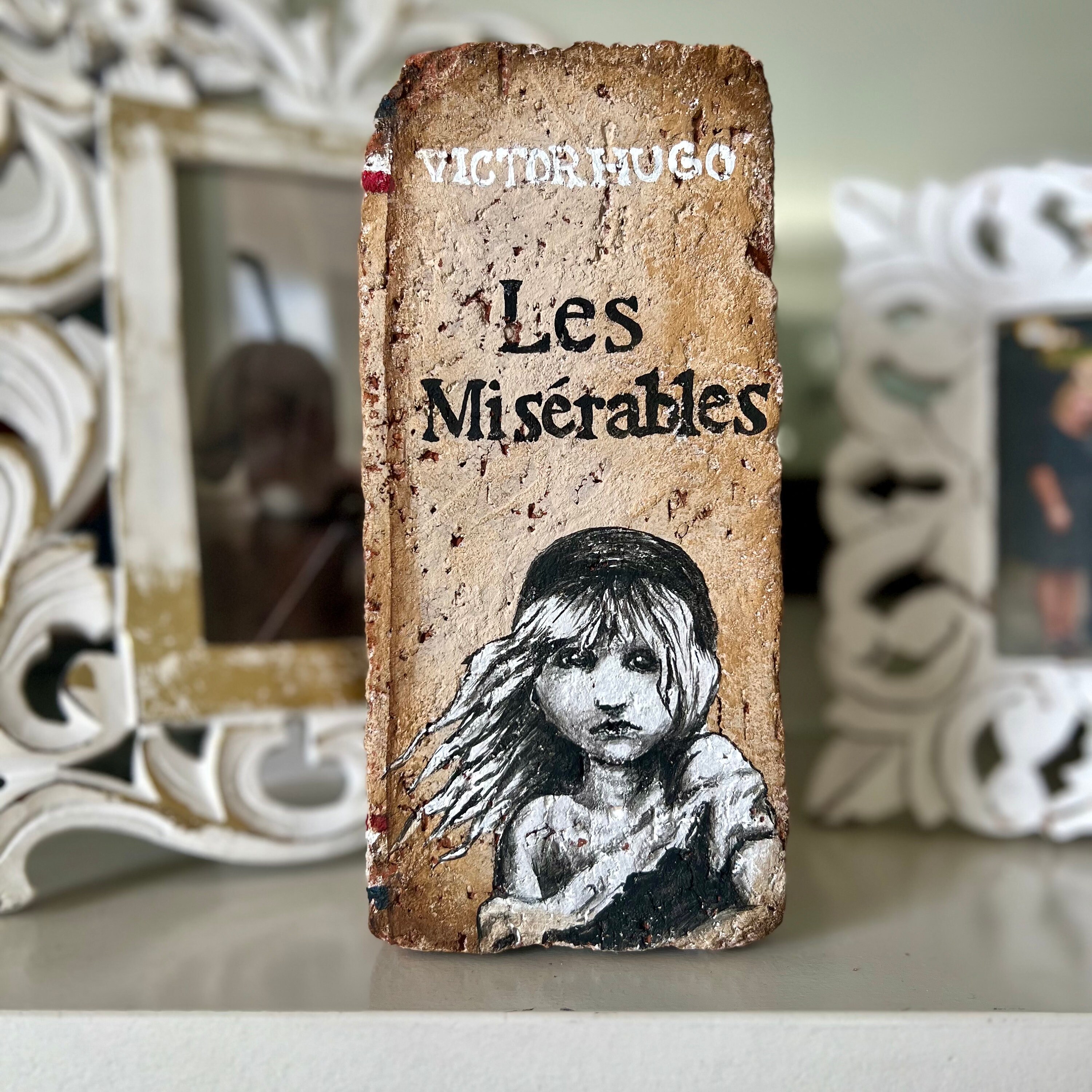 Les Miserables Garden or Mantle Brick Book