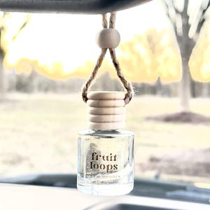 Fruit Loops Scented Car Fragrance Diffuser, Car Freshener, Non Toxic Diffuser, Travel Oil Diffuser, Car Fragrance, Favorite Childhood Cereal
