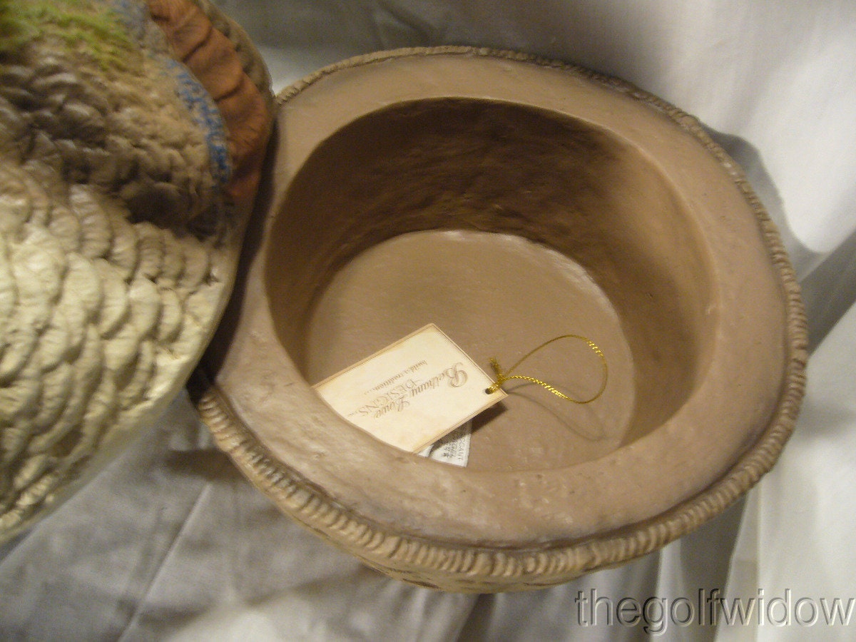 Vintage Thanksgiving Turkey Container Hand Painted Large TD3157 - Etsy