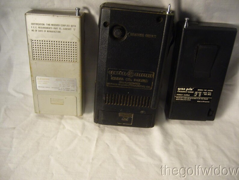 Tres radios Transitor antiguas: GE, Emerson y Gran Prix imagen 5