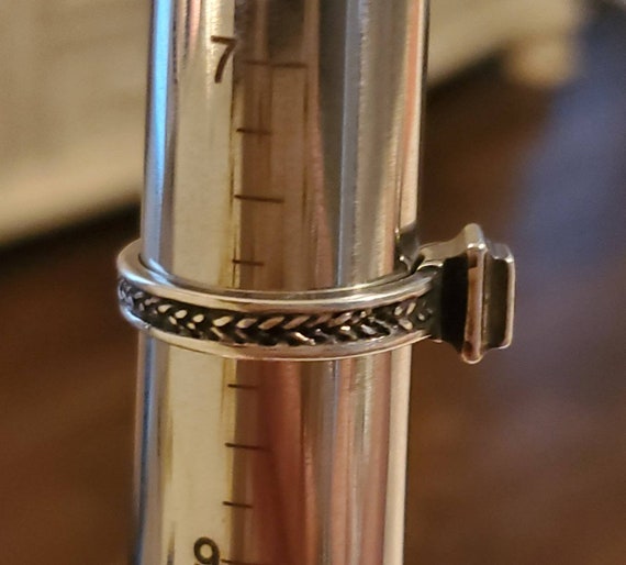 DG Hand Crafted Silver Garnet/ Ruby.  Scroll/ Bra… - image 6