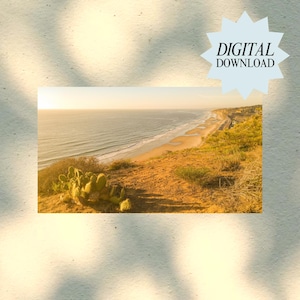 View Of Torrey Pines San Diego California - Wall Art - Digital Download