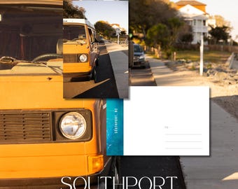 Southport, NC Vykort / 4x6 Väggkonsttryck
