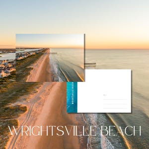 Carte postale de Wrightsville Beach, NC/impression d'art mural 4 x 6