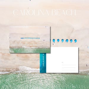 Carolina Beach, NC Cartão postal / Impressão de arte de parede 4x6