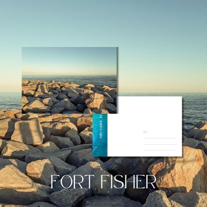 Fort Fisher, NC Cartão postal / Impressão de arte de parede 4x6