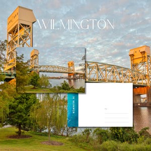 Wilmington, NC Cartão postal / Impressão de arte de parede 4x6