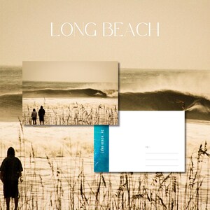 Cartão postal de Long Beach, NC / impressão de arte de parede 4x6