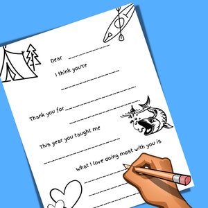 Coloring in Letter for Father's Day, Father's Day Appreciation Letter ...