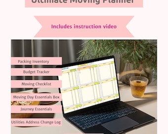 Moving Planner Google Sheet: Budget, Checklist, Packing (Digital Download)