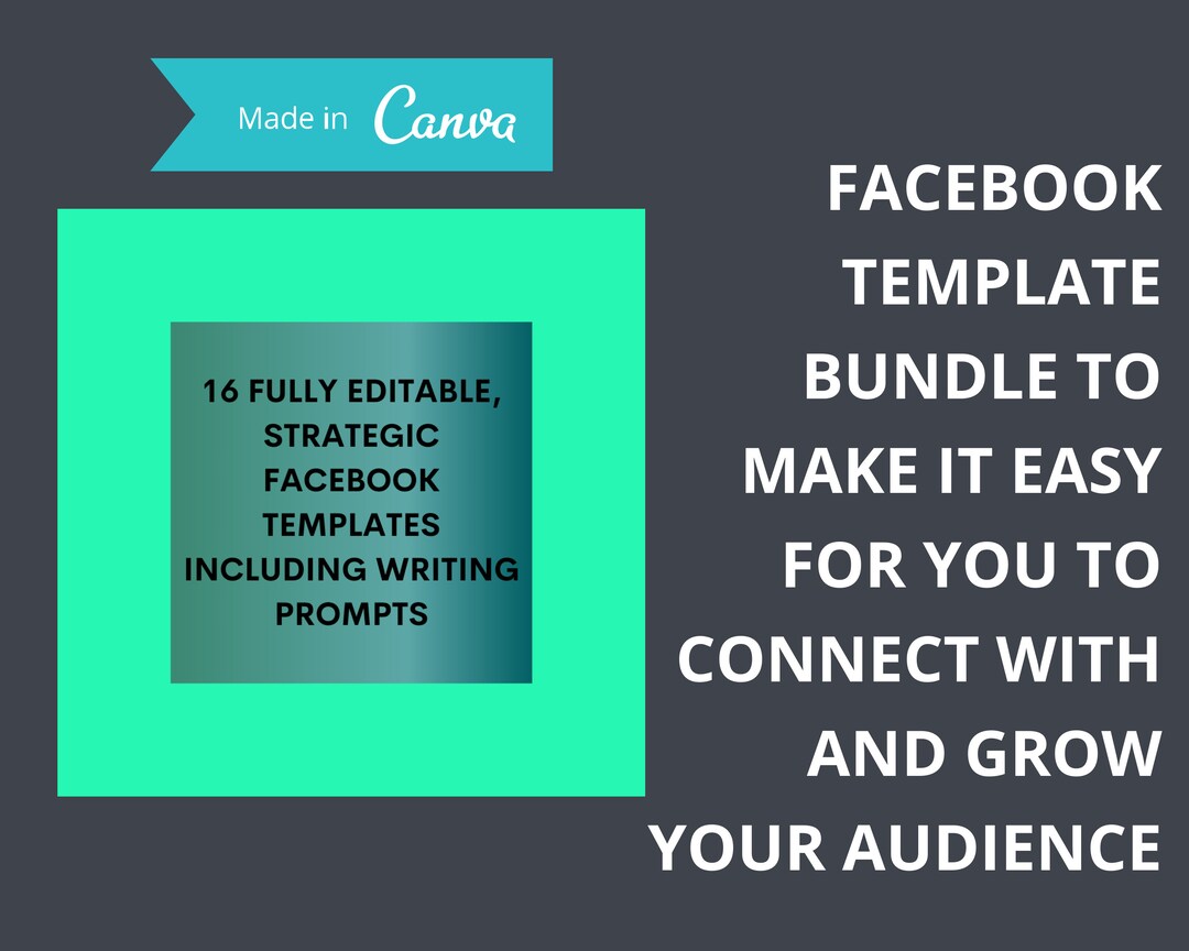 Facebook Template Bundle: Social Media for Coaches (canva Editable ...