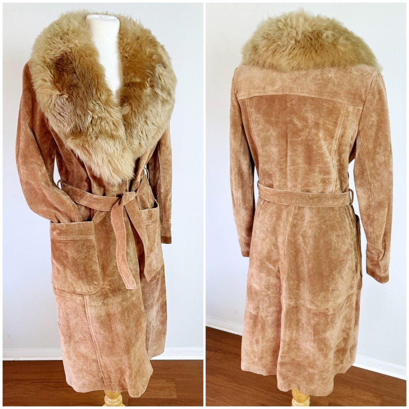 Delvienne – Vintage suede finish – Longline coat