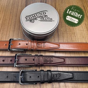 PERSONALIZED GIFT For Groom, Custom Vegan Leather Belt, Name Belt, Custom Belt, Handmade Belt, Anniversary Gift For Him