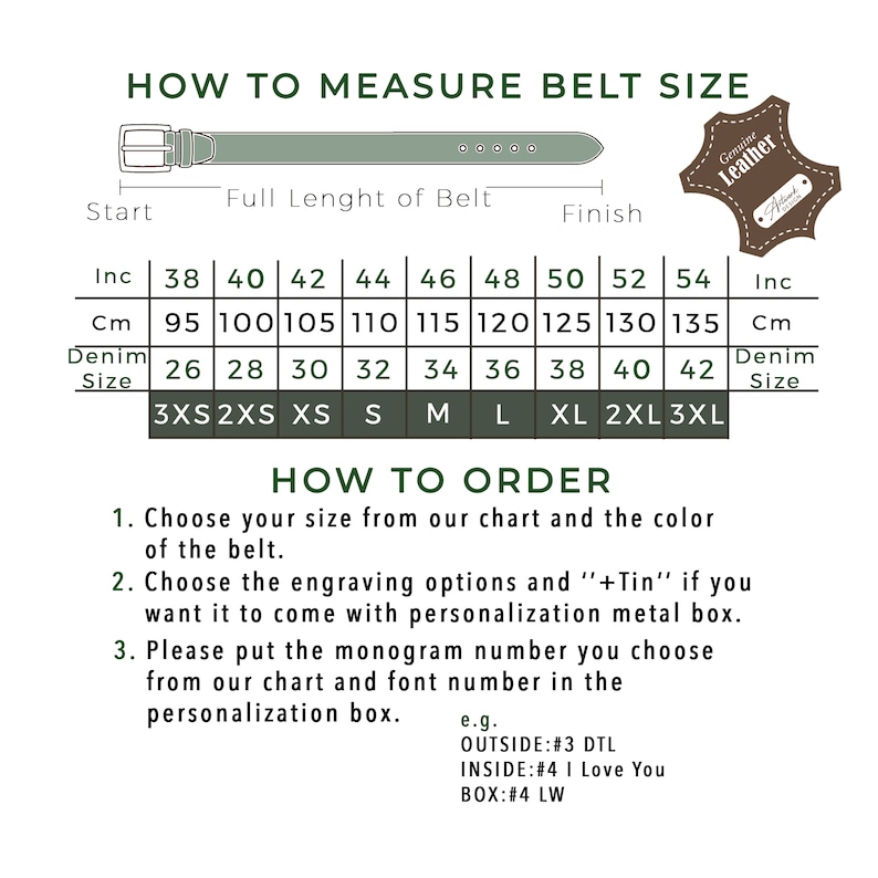 Engraving GENUINE Leather Mens Belt, Personalised Belt, Leather Belt, Custom Belt, Anniversary Gift, Gift for Him, Father's Day Gift Set image 7