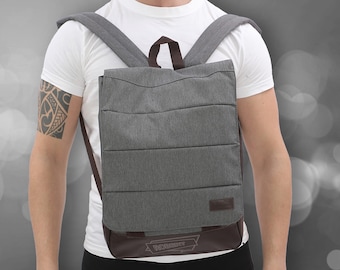 Gepersonaliseerde schoolrugzak - geborduurde laptoptas, uniseks reisrugzak