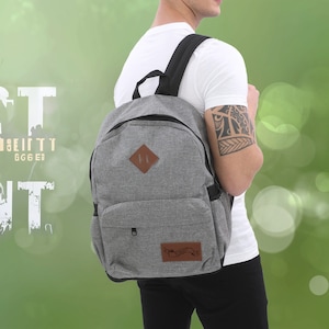 SAC À DOS PERSONNALISÉ / Sac à dos personnalisé pour ordinateur portable 15 pouces / Cartable monogrammé avec les initiales du nom / Cadeau de rentrée scolaire / Sac à dos universitaire