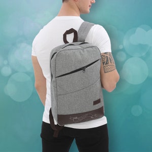 Sac à dos universitaire personnalisé / Sac à dos avec ordinateur portable / Sac à dos professionnel / Sac à bandoulière de voyage pour ordinateur portable 16 pouces / Porte-documents / Cartable
