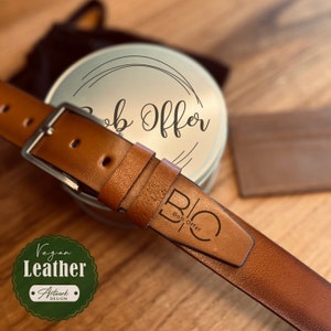 PERSONALISED MENS BELT - Custom Leather Belt - Anniversary Gift For Him - Engraved Leather Belt - Monogrammed Belt - Father's Day Gift