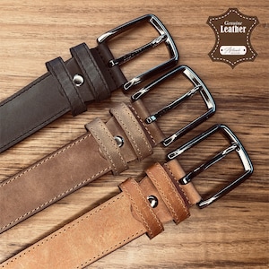 PERSONALISED Genuine Leather Belt - Graduation Custom Engraved Leather Belt for Son- Boyfriend Gift For Birthday, Husband Anniversary