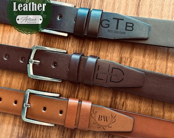 PERSONALISED Teenager Gift - Vegan Leather Belt - Graduation Custom Engraved Leather Belt Gift For Him