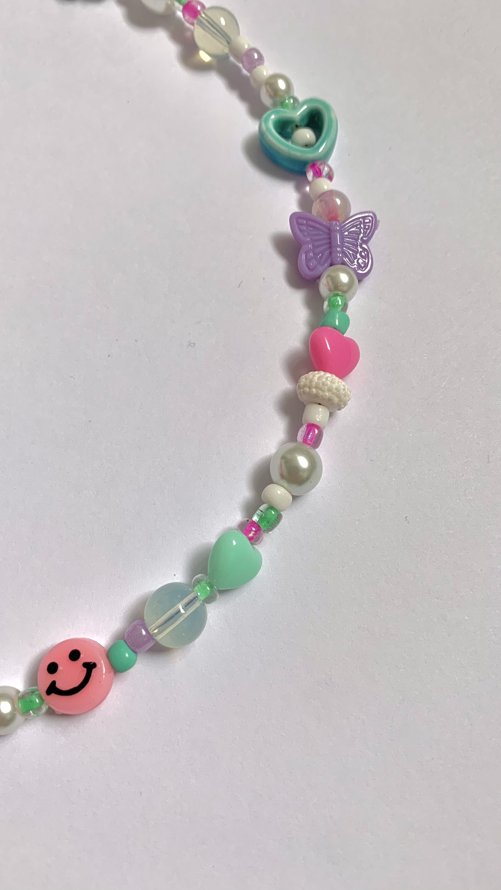 PINK SMILE NECKLACE - Etsy Canada