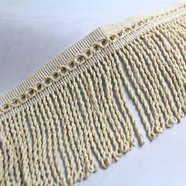 150mm Bullion Cotton Fringes Tassels Looped/Bullion fringing/Tassel Fringe/Bullion Fringe Sewing Trim/upholstery fringes/Home Decor