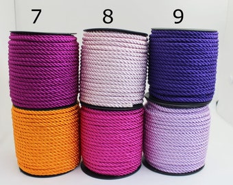 5 yards 4mm twisted cord/Braid Rope/ Soutache Trimming/Edging Piping/Wholesale/Jewelry cords/Upholstery Cord/Trimming Cord/Twisted Cord Rope