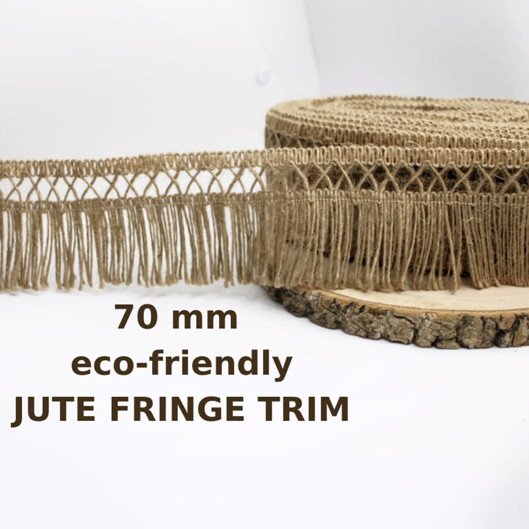 100 Natural Jute Fringe for Decoration/jute Trim/boho Etsy