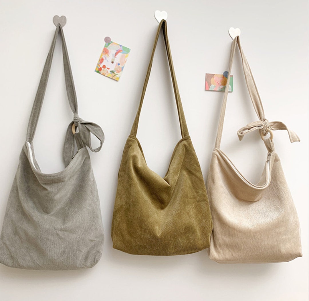 Corduroy Tote Bag, Adjustable Strap Shoulder Bag, Messenger Bag, Urban Style Tote Bag for Girls and Women - Etsy Corduroy Tote Bag, Adjustable Strap Shoulder Bag, Messenger Bag, Urban Style Tote Bag for Girls and Women - Etsy
