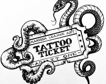 Tattoo Ticket, Tattoo Permit, Tattoo Permission, Tattoo Art, Tattoo Design