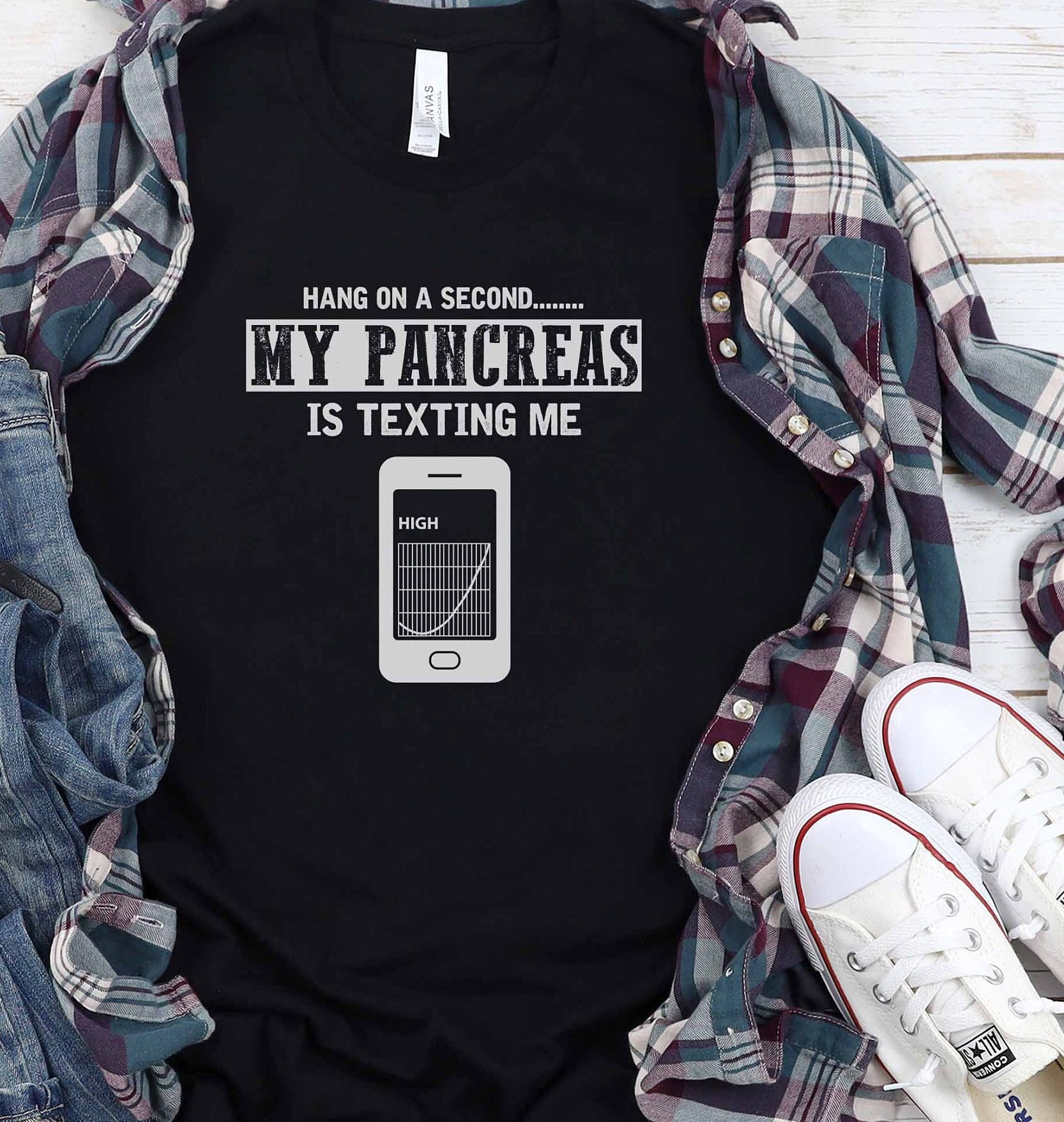 Type 1 Diabetes Shirt Funny T Shirt for 