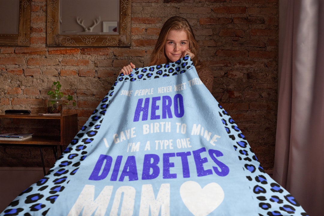 T1D Mom Gift Blanket for Type 1 Diabetic Mom Diabetes Etsy
