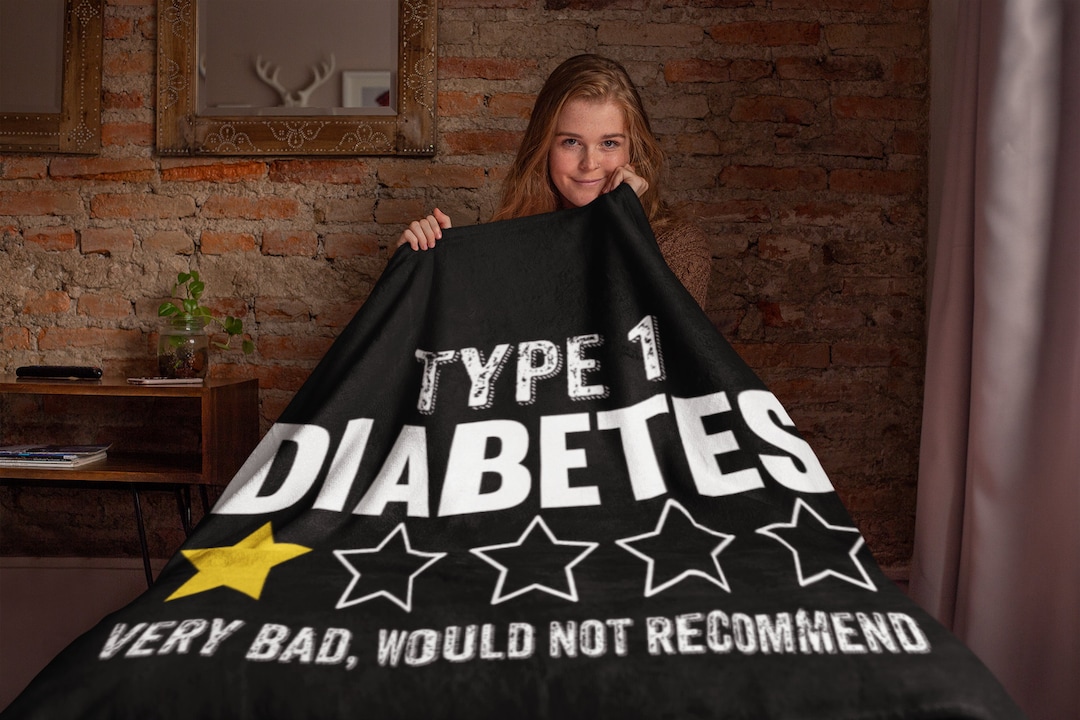 Diaversary Gift, Diabetes Blanket, Type 1 Diabetes Gift, T1D Awareness