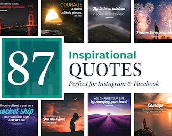 87 Inspirational Quotes for Instagram & Facebook