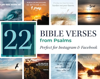 22 Bible Verses from Psalms for Instagram & Facebook