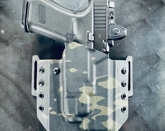 FITS: Glock 17/19/19x/44/45/47/22/23/31/32 - Stream light TLR7/A  OWB Holster