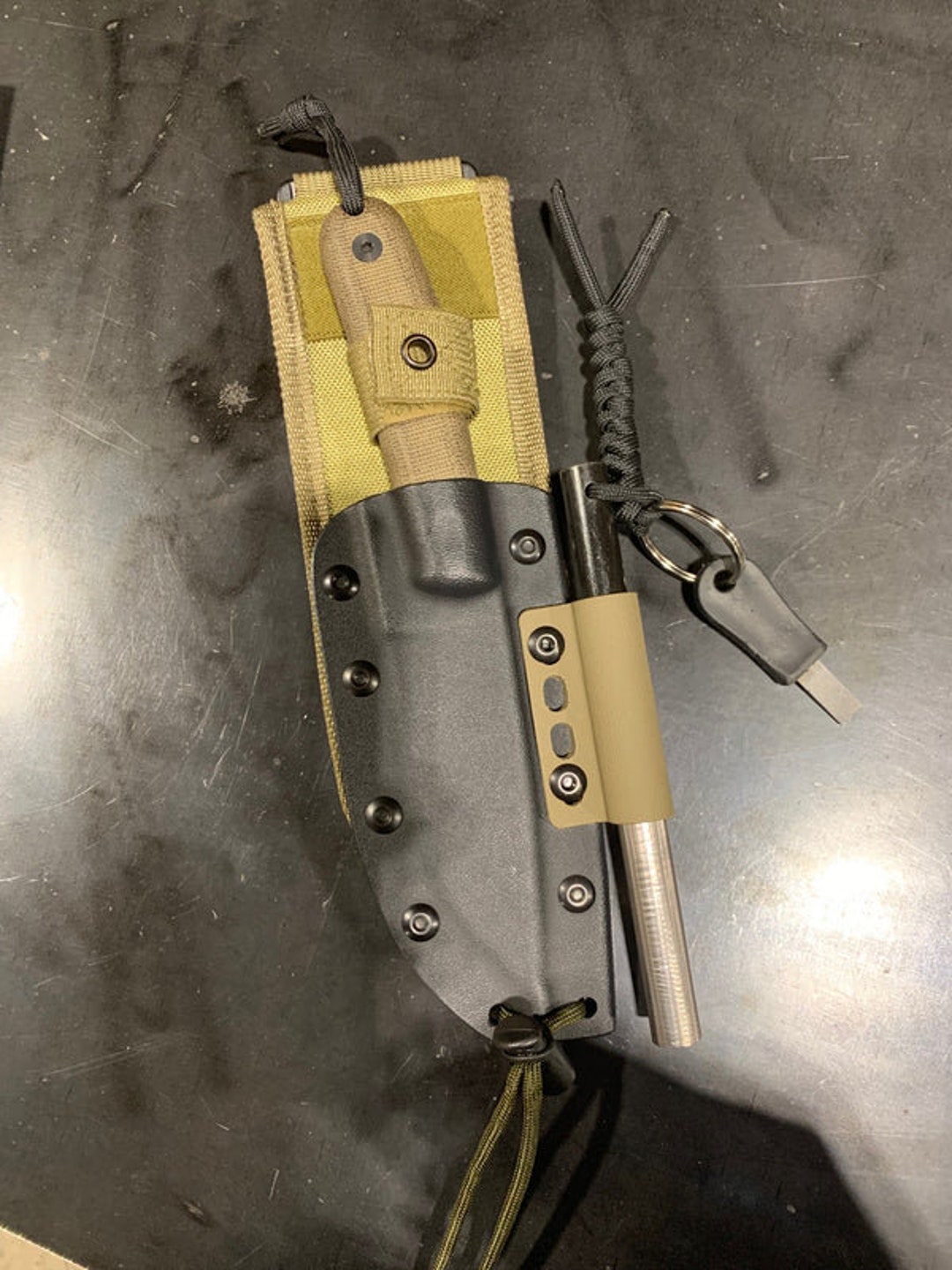 Universal Fire Steel/ferro Rod Loop Kydex Etsy