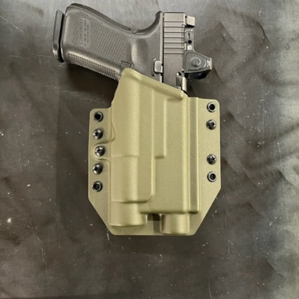FITS: Glock 17/19/19x/45/47 with Stream light TLR1/HL  OWB Holster