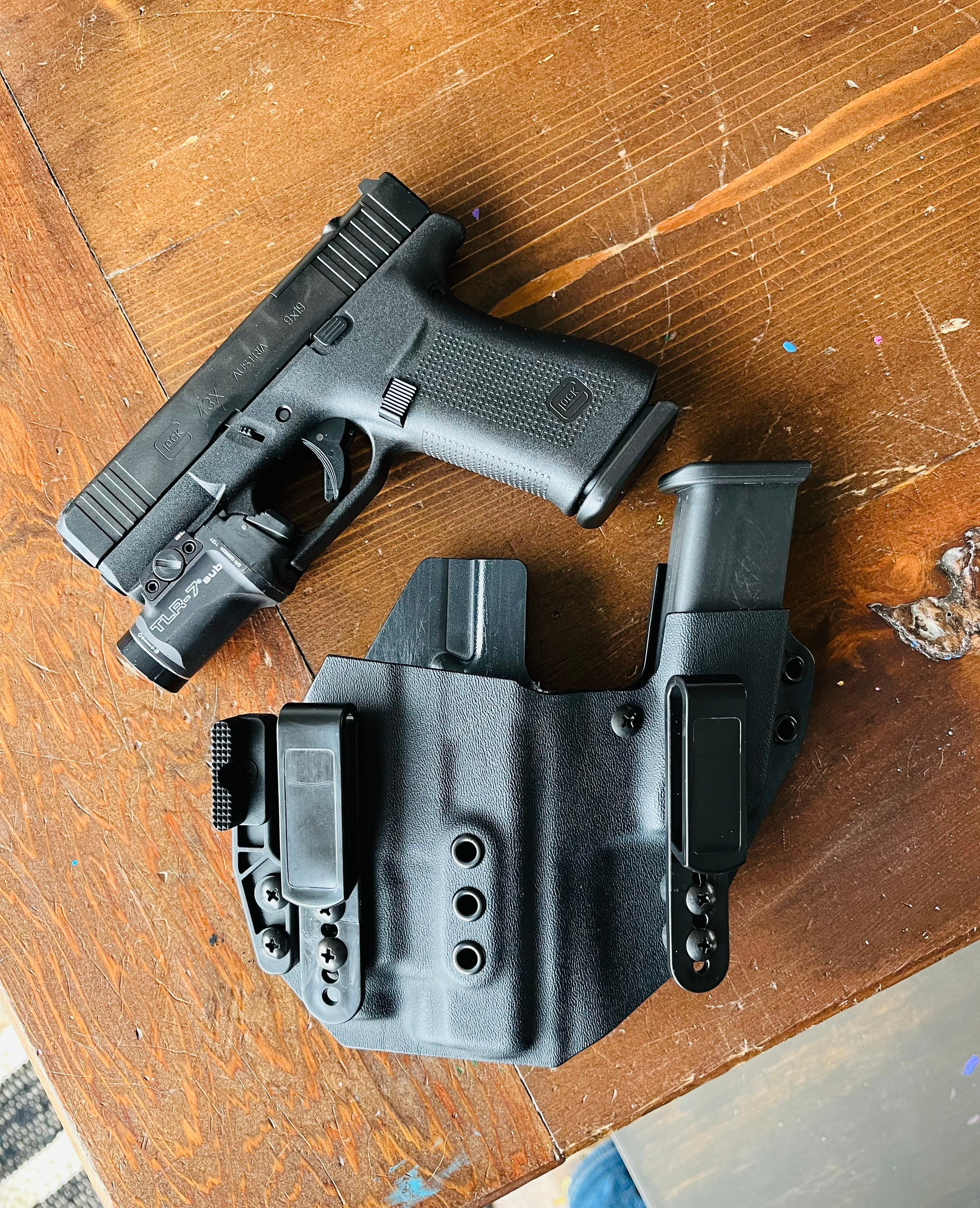 glock 43x mos light