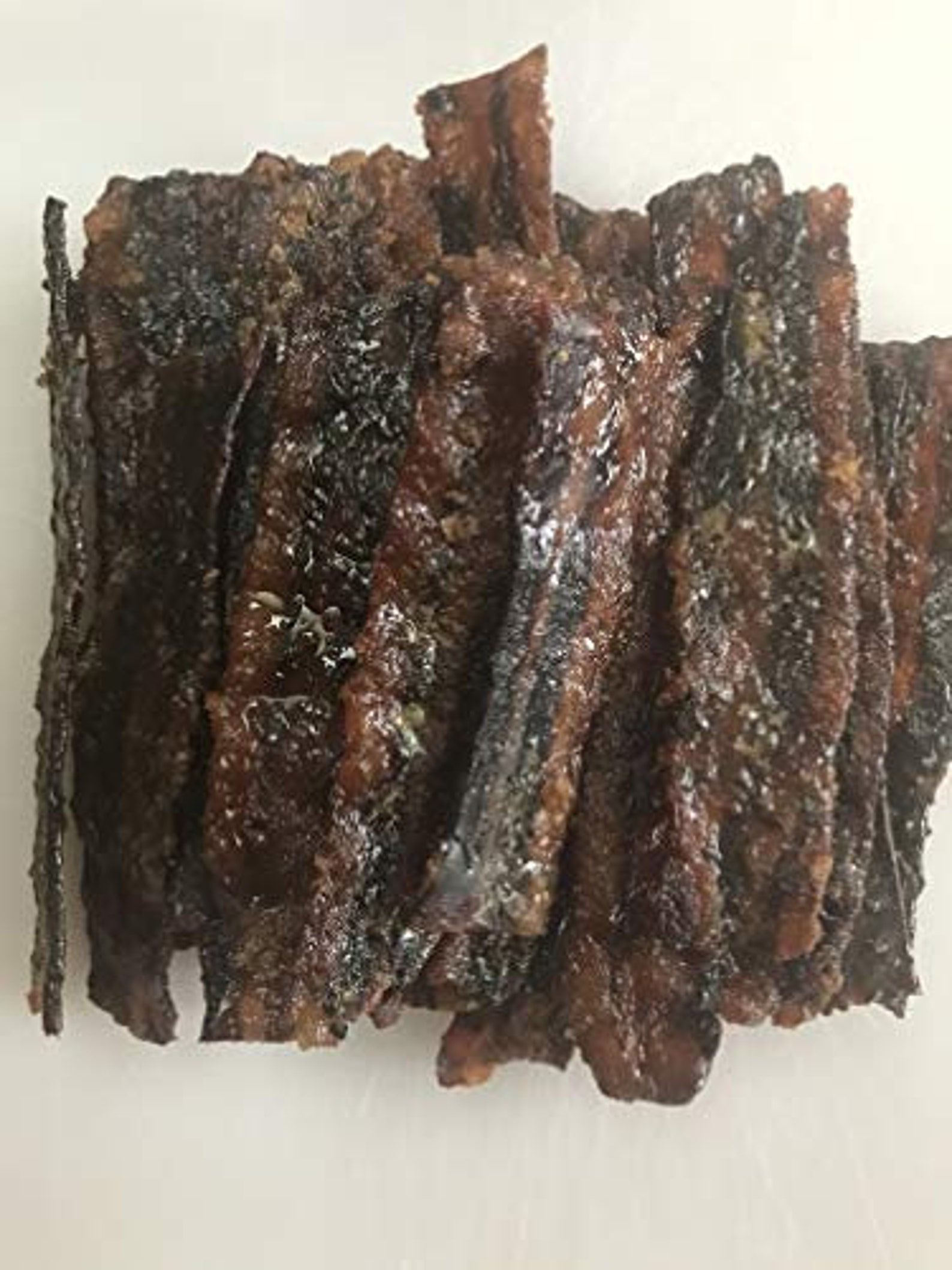 Bacon Jerky Smoked8 Flavorscandied3ounce Hickory Brown Etsy
