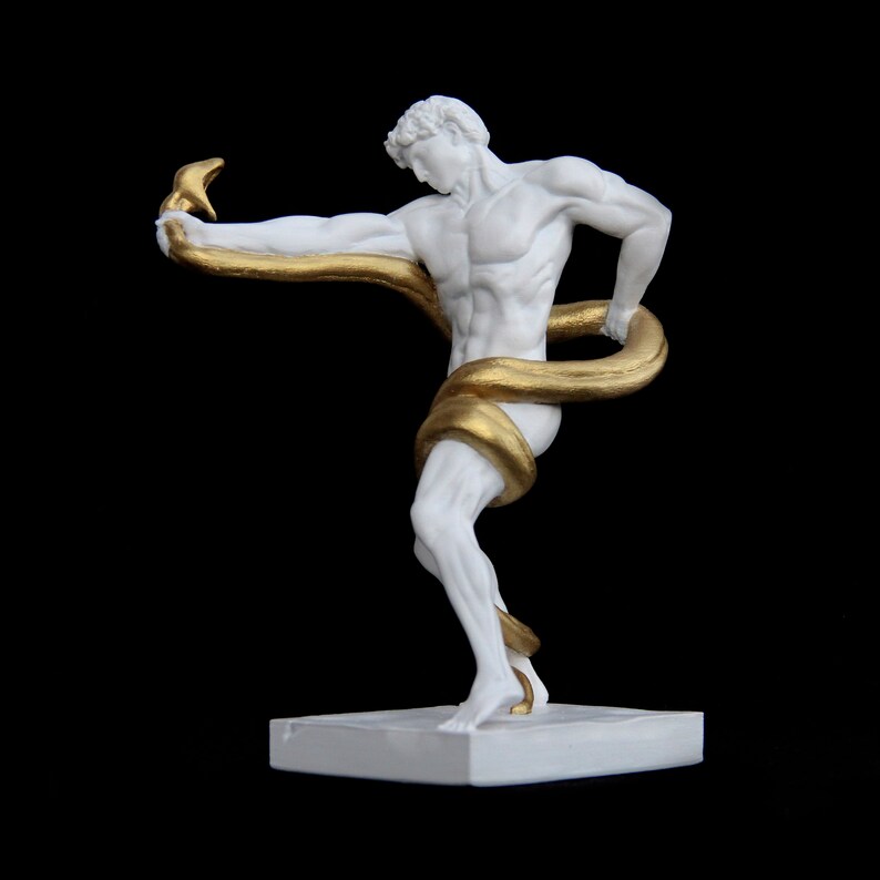 An Athlete Wrestling With a Python Frederic Leighton Office Etsy