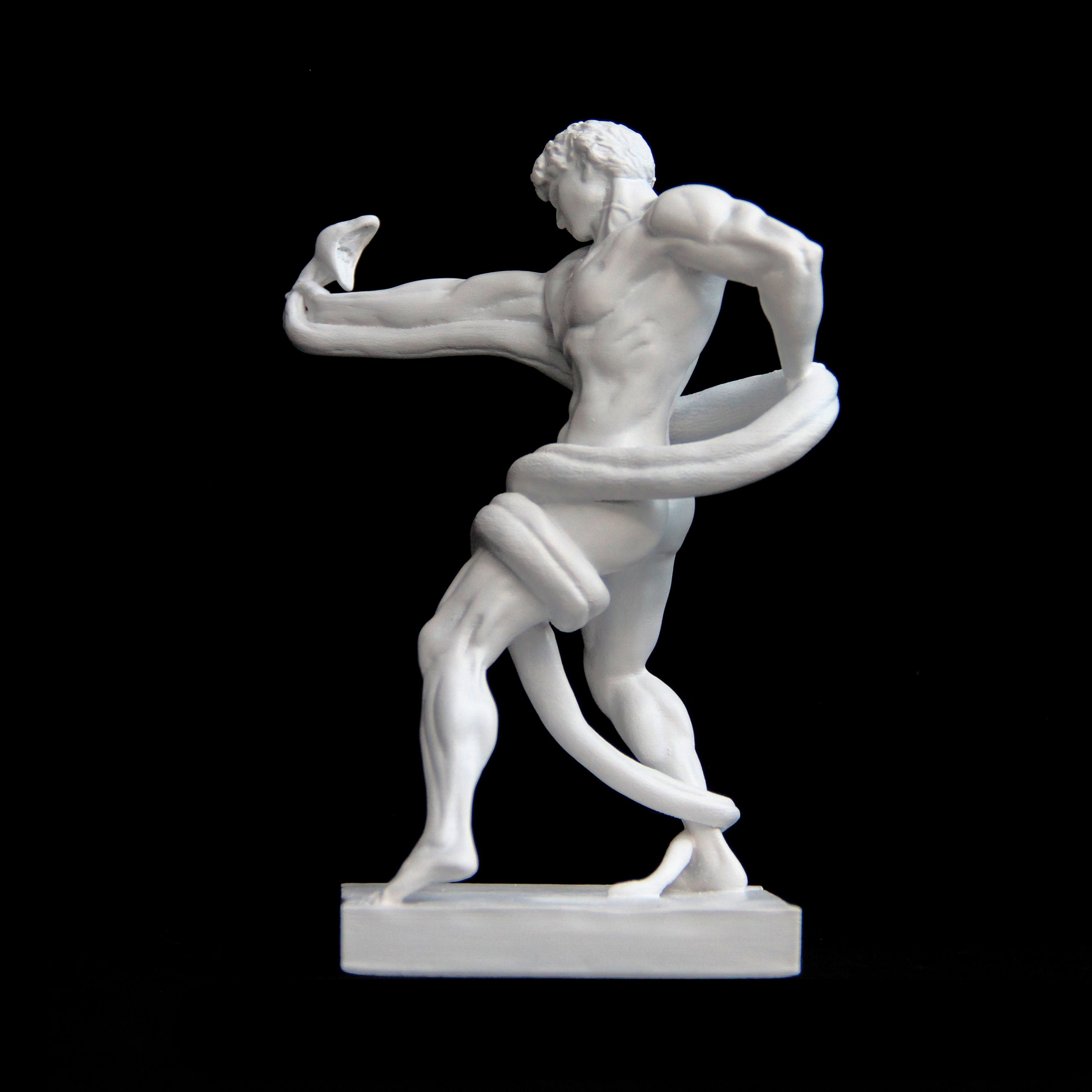 An Athlete Wrestling With a Python Frederic Leighton Office Etsy UK