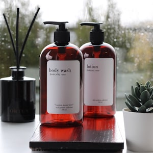 AMBER PLASTIC Shampoo Bathroom Kitchen Soap Bottle | Amber Bottle Soap Dispenser | Bathroom l 500ml
